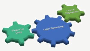 An illustration of Legal Reasoning with gears.