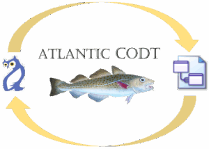 A version of the CODT logo with a small fish and "ATLANTIC CODT" text